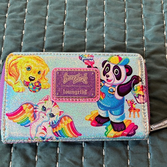Lisa Frank Handbags - Lisa Frank for Loungefly Glitter Wallet with Rainbow Animals